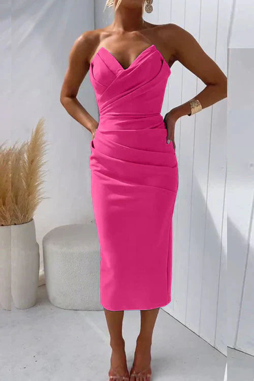 Nur™ | Robe Midi Sans Dos