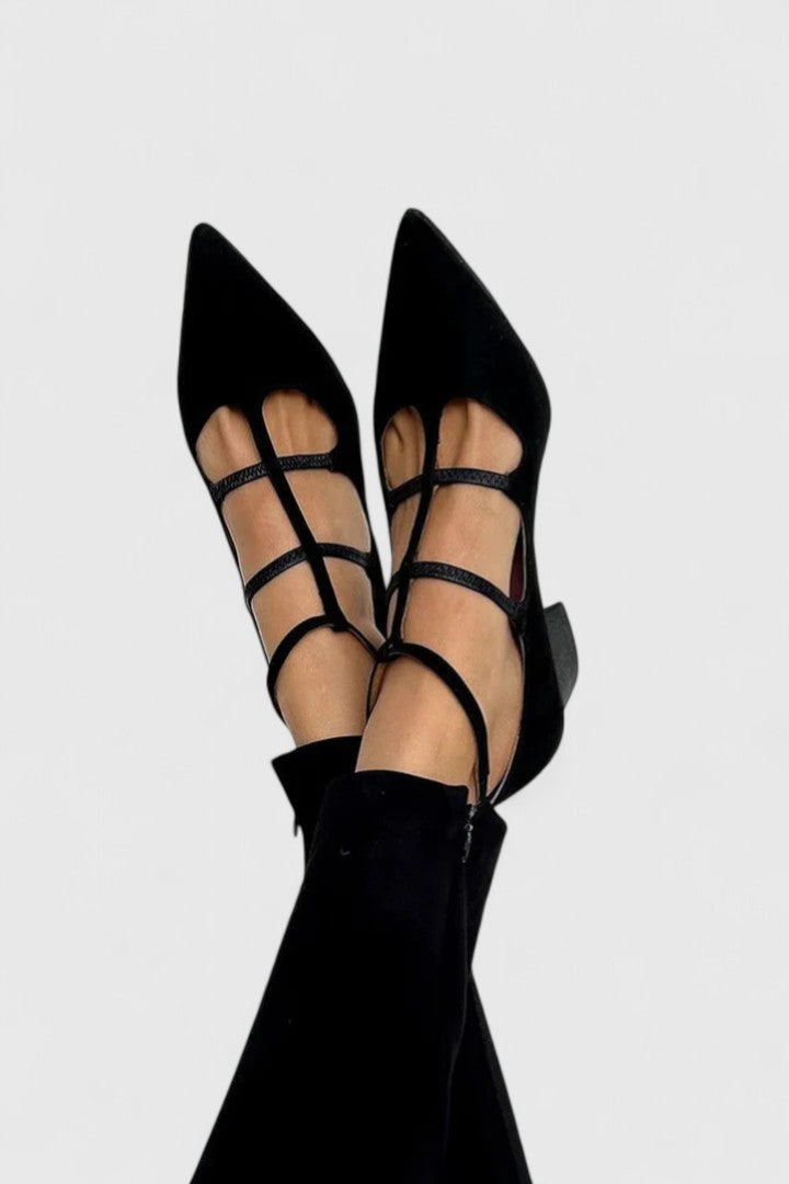 Talons en Cuir Véritable Élevés et Élégants