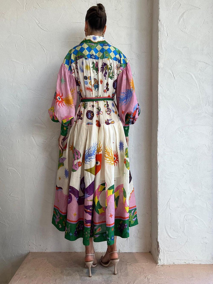 Helena | Robe Loose Plissée Glamour de Plage
