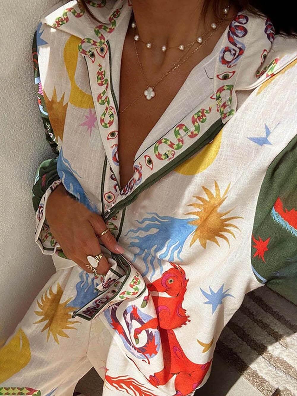 Jose | Ensemble Haut à Manches Longues & Pantalon Taille Élastique