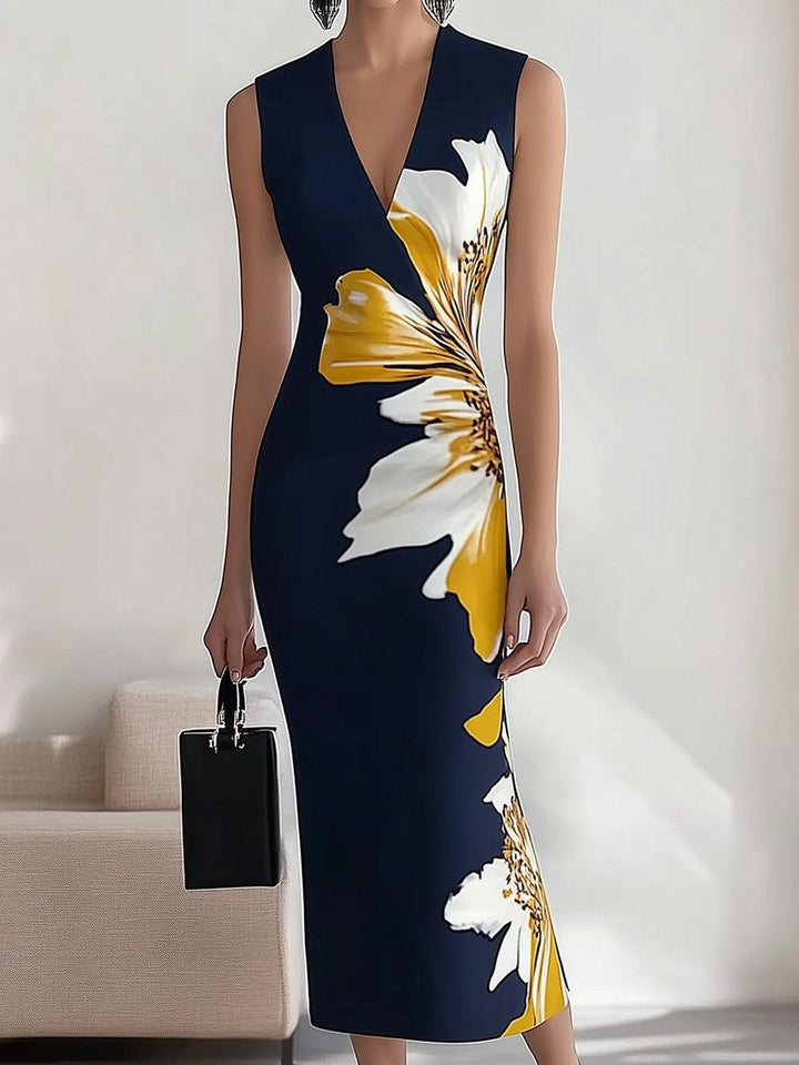 Lily | Robe Midi Élégante Glamour de Plage pour le Bureau et le Festival