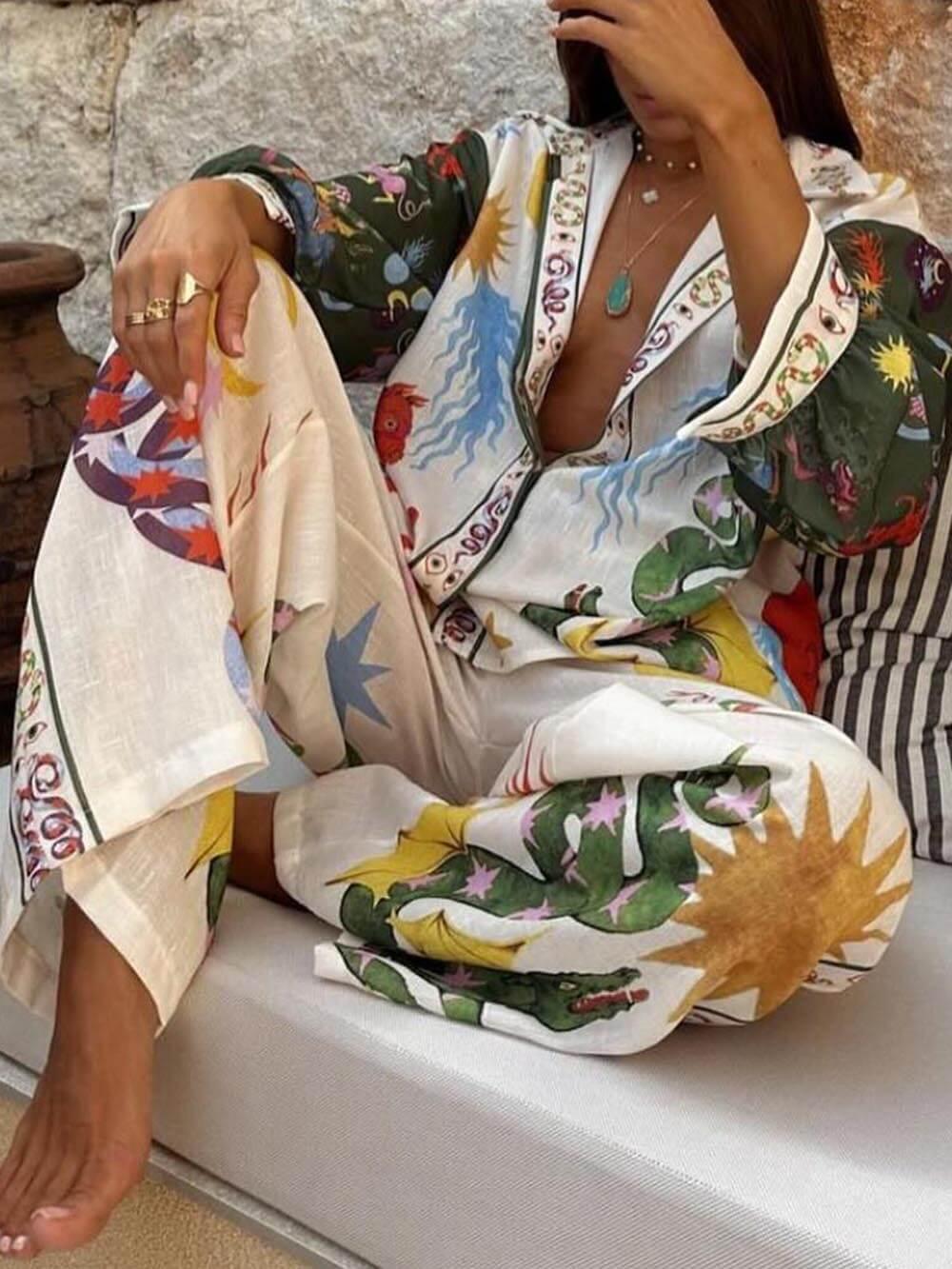 Jose | Ensemble Haut à Manches Longues & Pantalon Taille Élastique