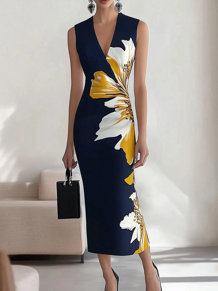 Lily | Robe Midi Élégante Glamour de Plage pour le Bureau et le Festival