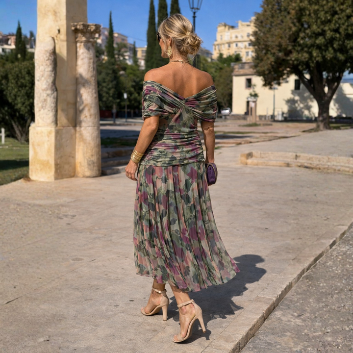 Lydia | Robe Maxi Off-Shoulder