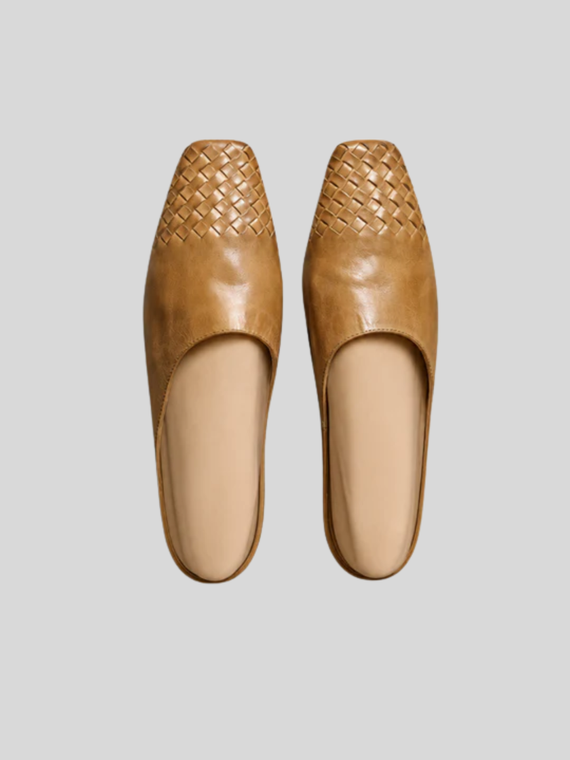 Mules en Cuir Véritable