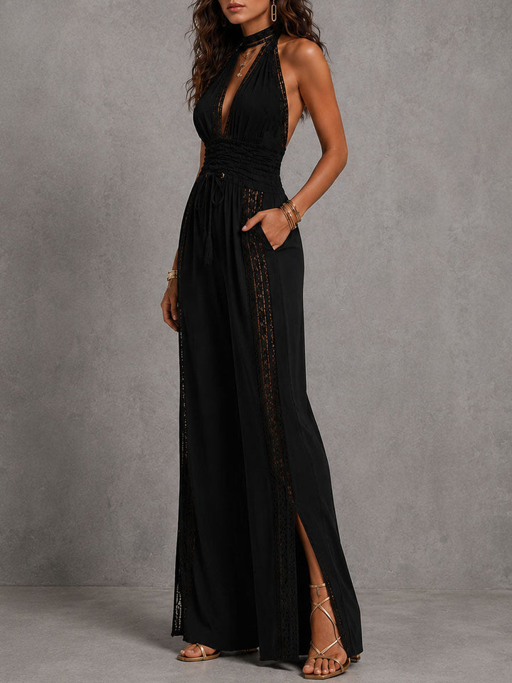 Jumpsuit large en dentelle boho Diane