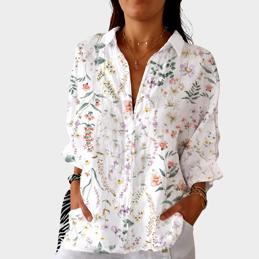 Blouse légère et colorée avec imprimé