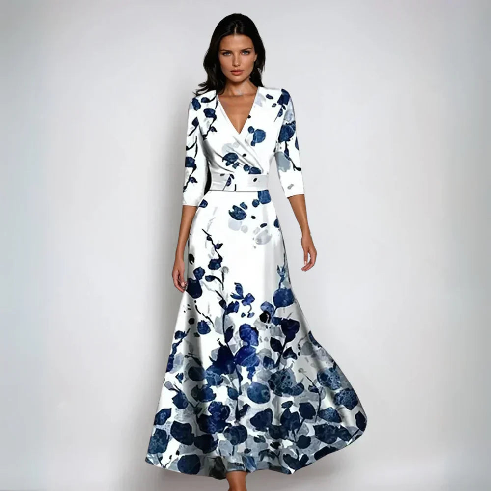 Eliana™ | Robe A-Ligne Florale Élégante