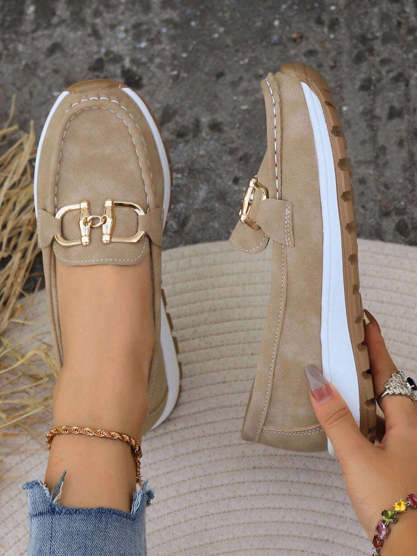 Ellie - Mocassins plats avec boucle
