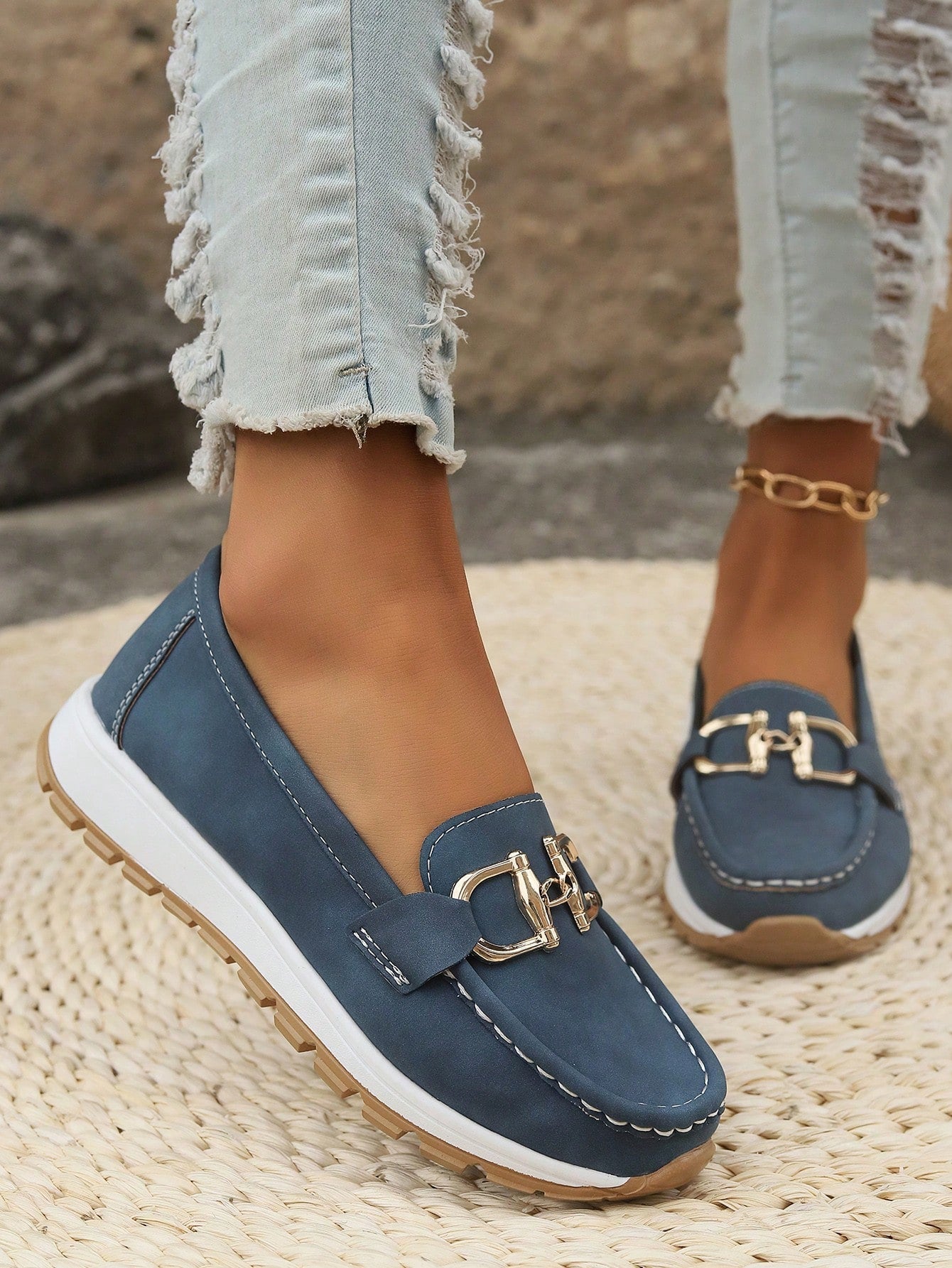 Ellie - Mocassins plats avec boucle