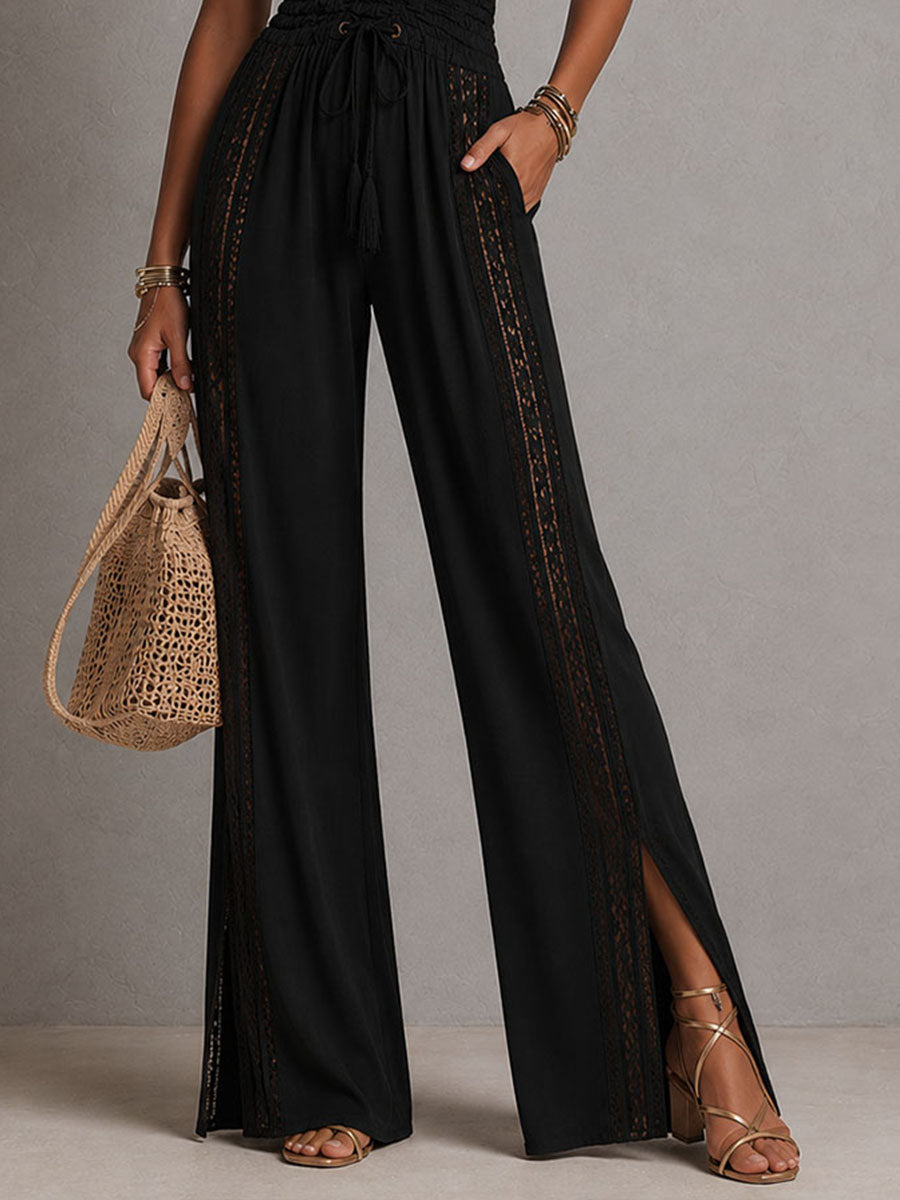 Jumpsuit large en dentelle boho Diane