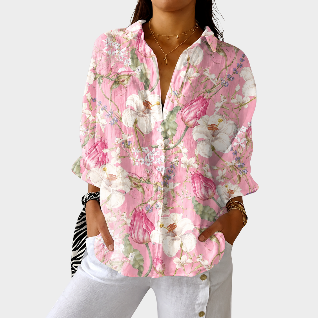 Blouse légère et colorée avec imprimé