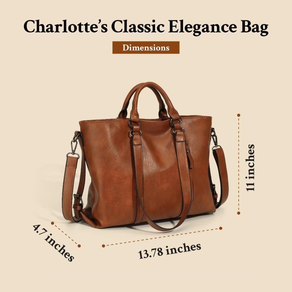L'Élégance Classique de Charlotte | Sac Tote Vintage