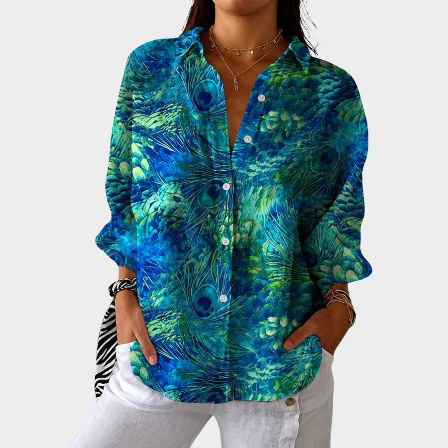 Blouse Imprimée Légère et Colorée