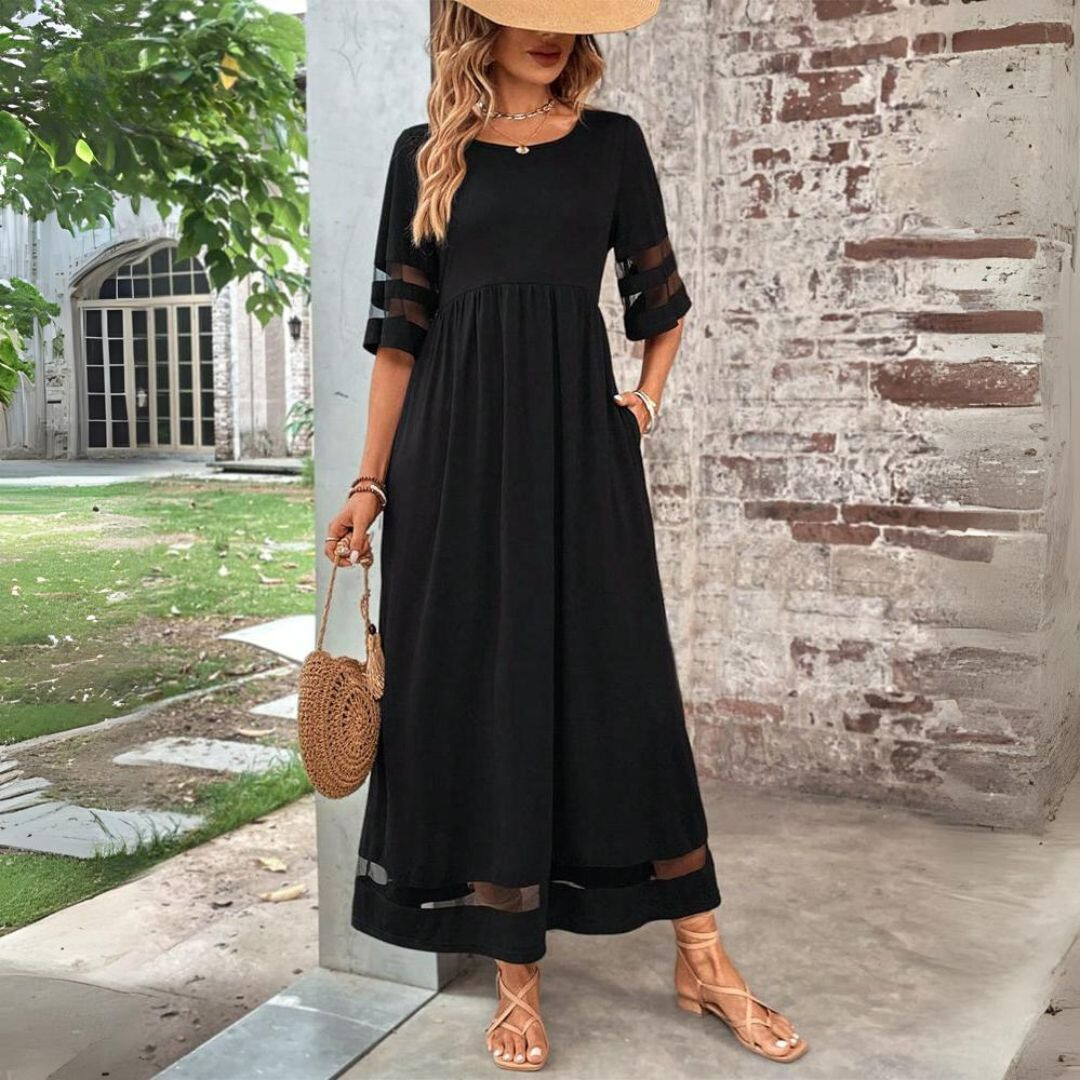 Beth | Robe Midi Flatteuse à Tummy-Smoothing