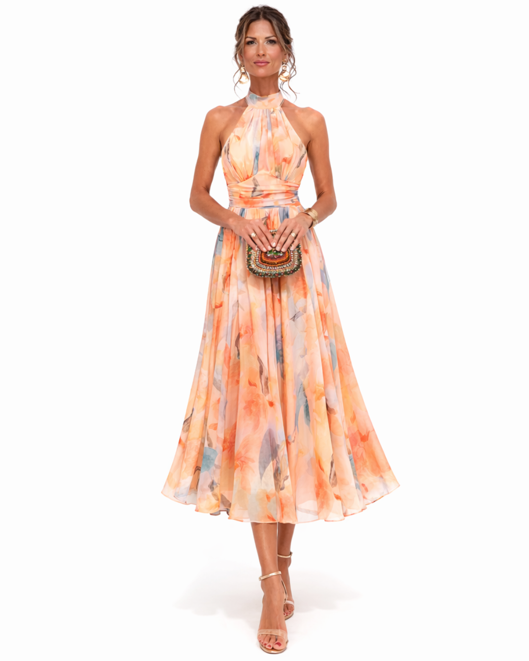 Aurora | Robe Maxi à Col Halter