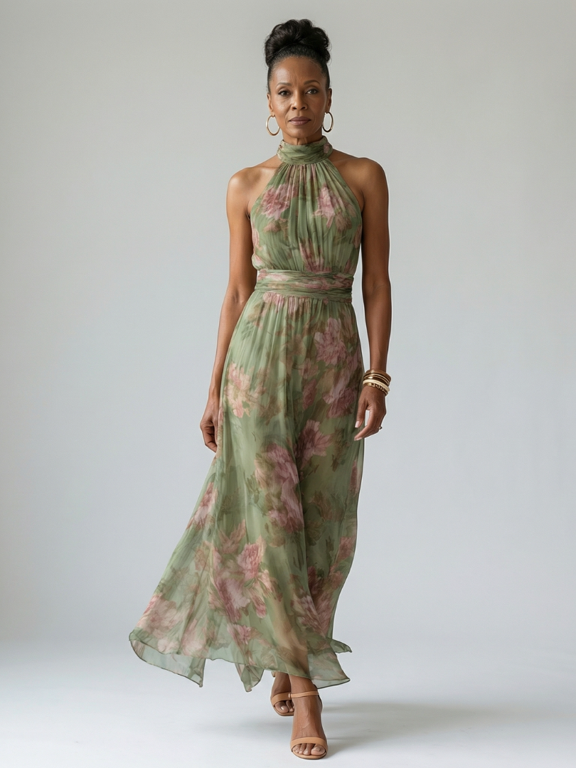 MIRELY | Robe Midi à Bretelles Marsciato
