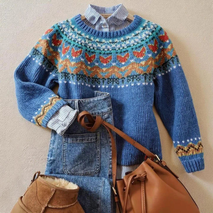 Kaylee™ | Pull en Tricot Vintage Classique