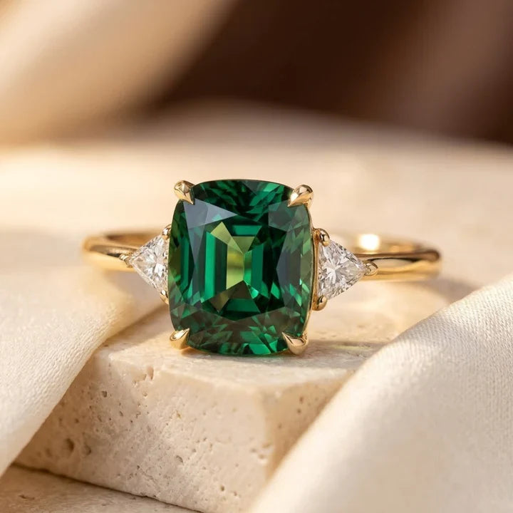 Bague Solitaire en Or Cushion