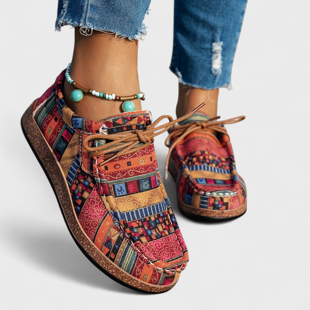 Rebecca | Baskets à Motifs Bohèmes et Colorés