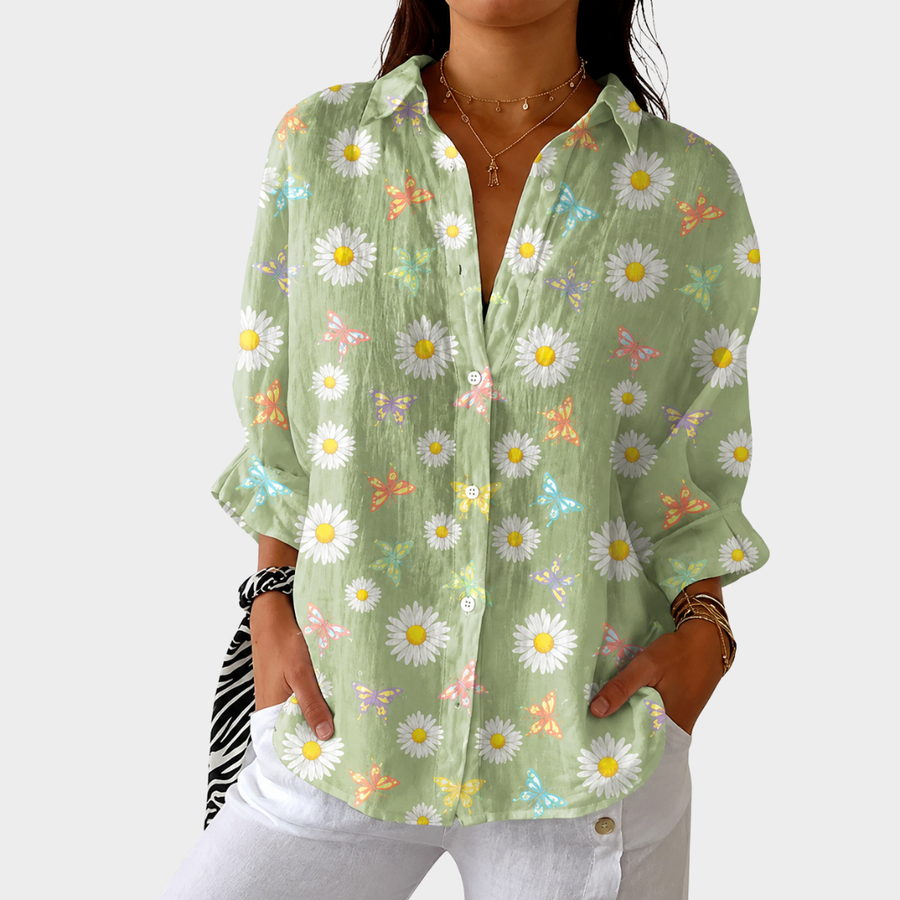 Blouse Imprimée Légère et Colorée