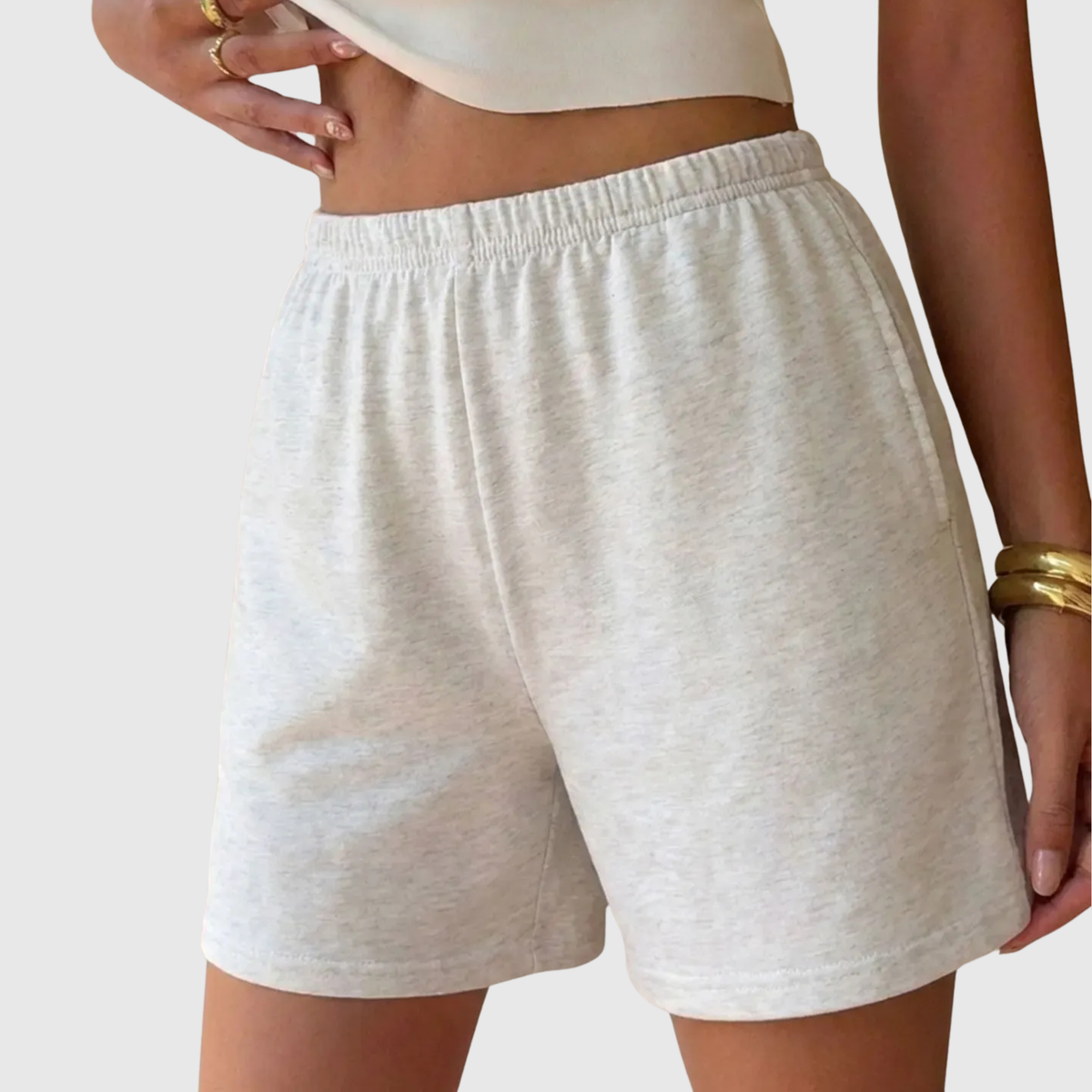 Mila | Short Casual Respirant Taille Haute