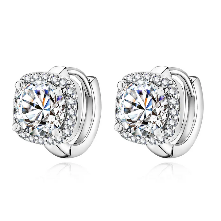 Boucles d'oreilles carrées Nadine | Or