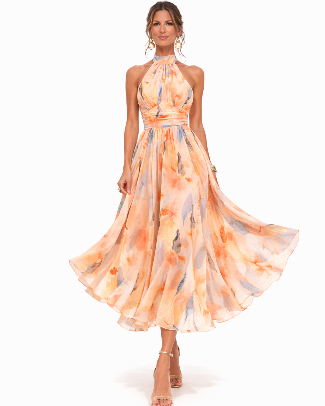 Aurora | Robe Maxi à Col Halter