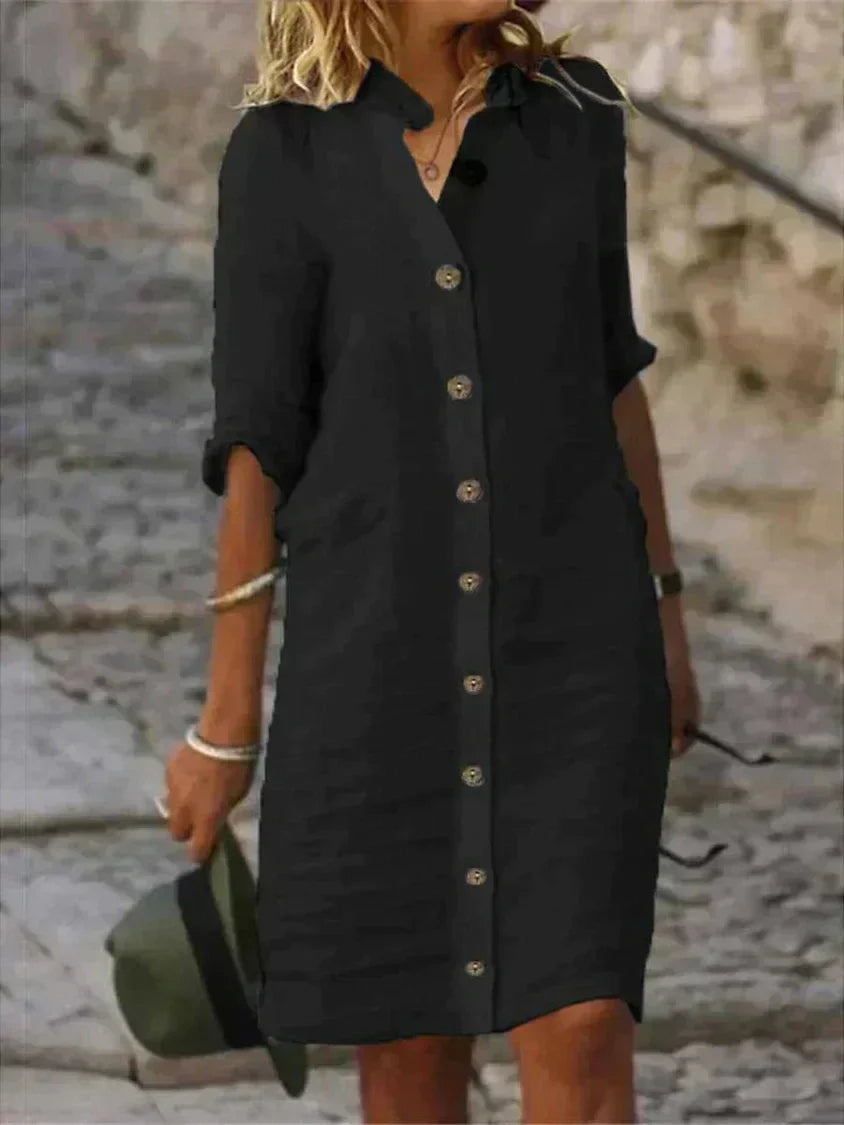 Robe Midi d'Été Classique Loes