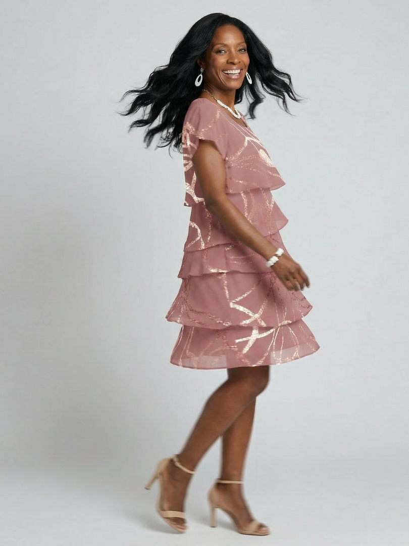 Hoku | Robe Abstraite Longueur Genou