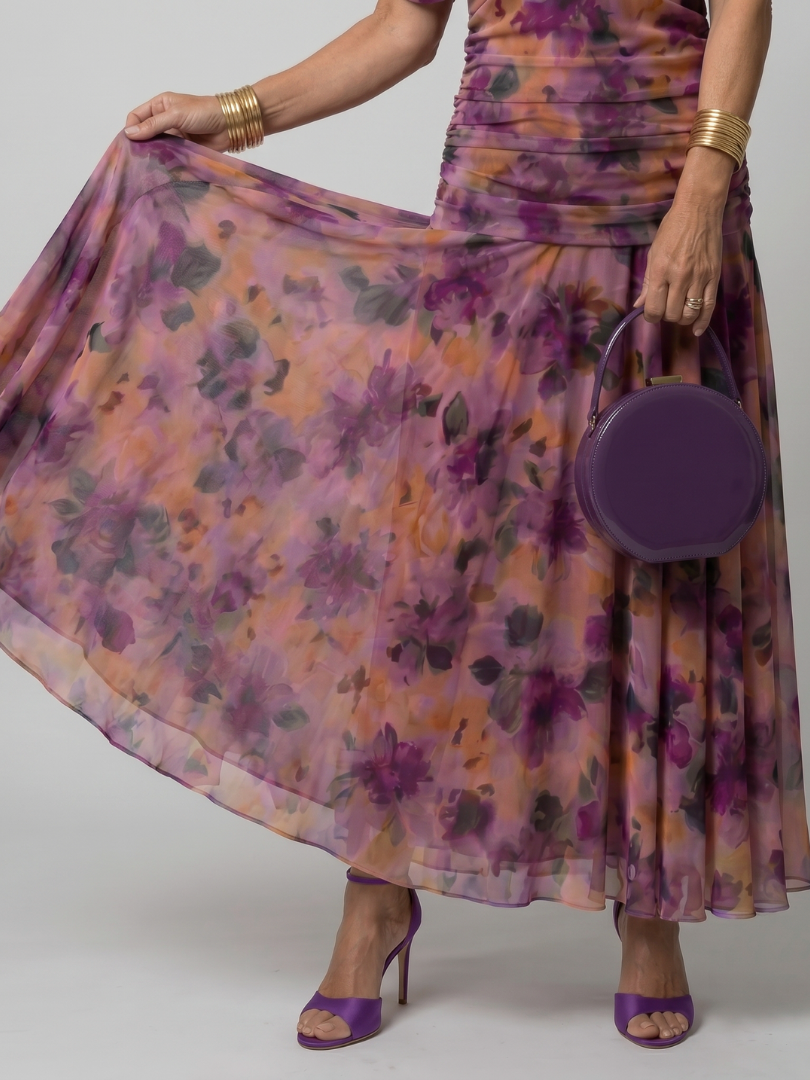 Calen | Robe Midi Décontractée à Epaule Dégagée