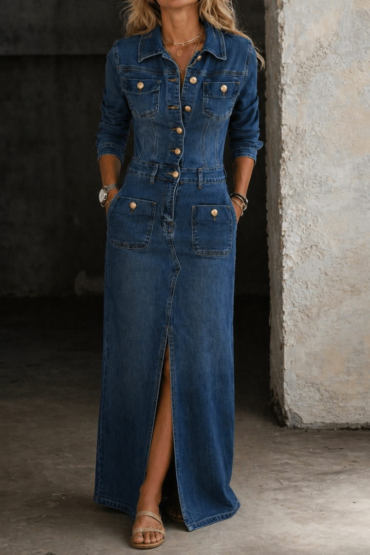 Leila | Denim Classique Élégan