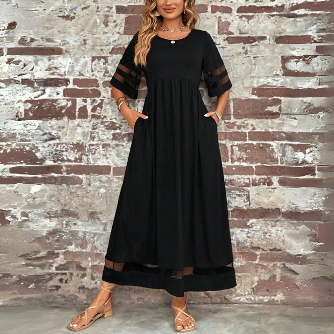Beth | Robe Midi Flatteuse à Tummy-Smoothing