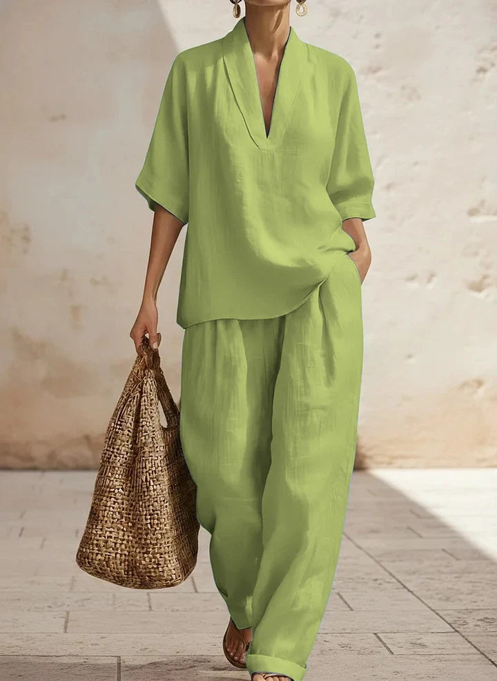 Lilly | Ensemble en lin deux pièces sans effort
