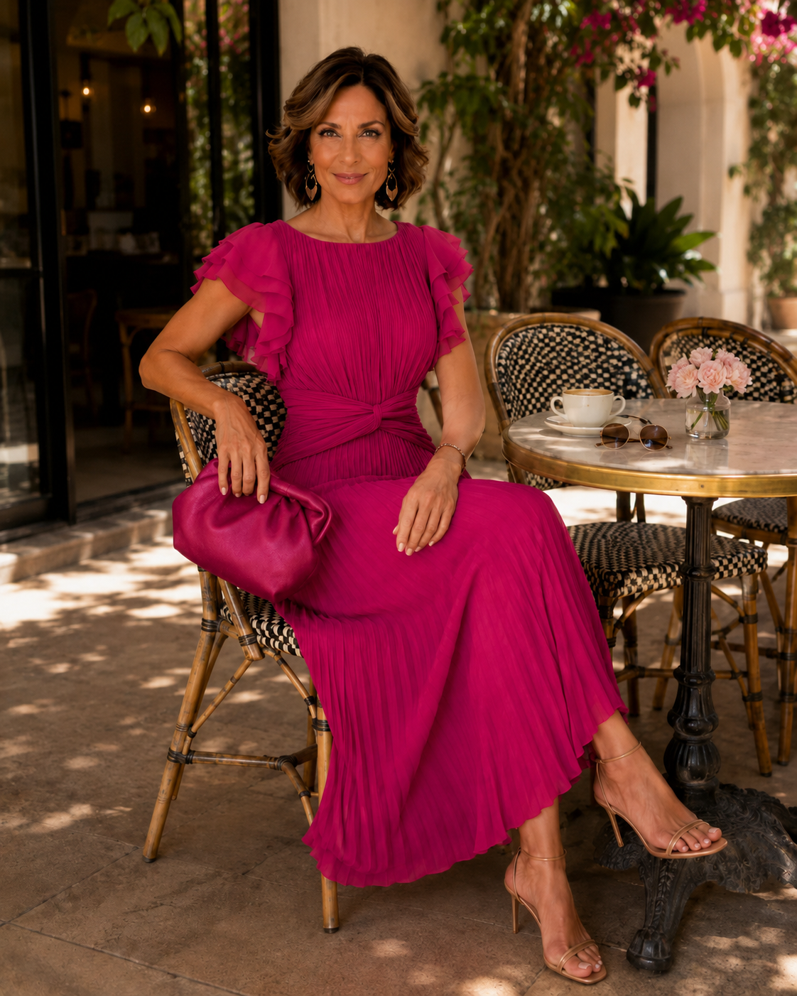 Robe Plissée Classique Scarlett
