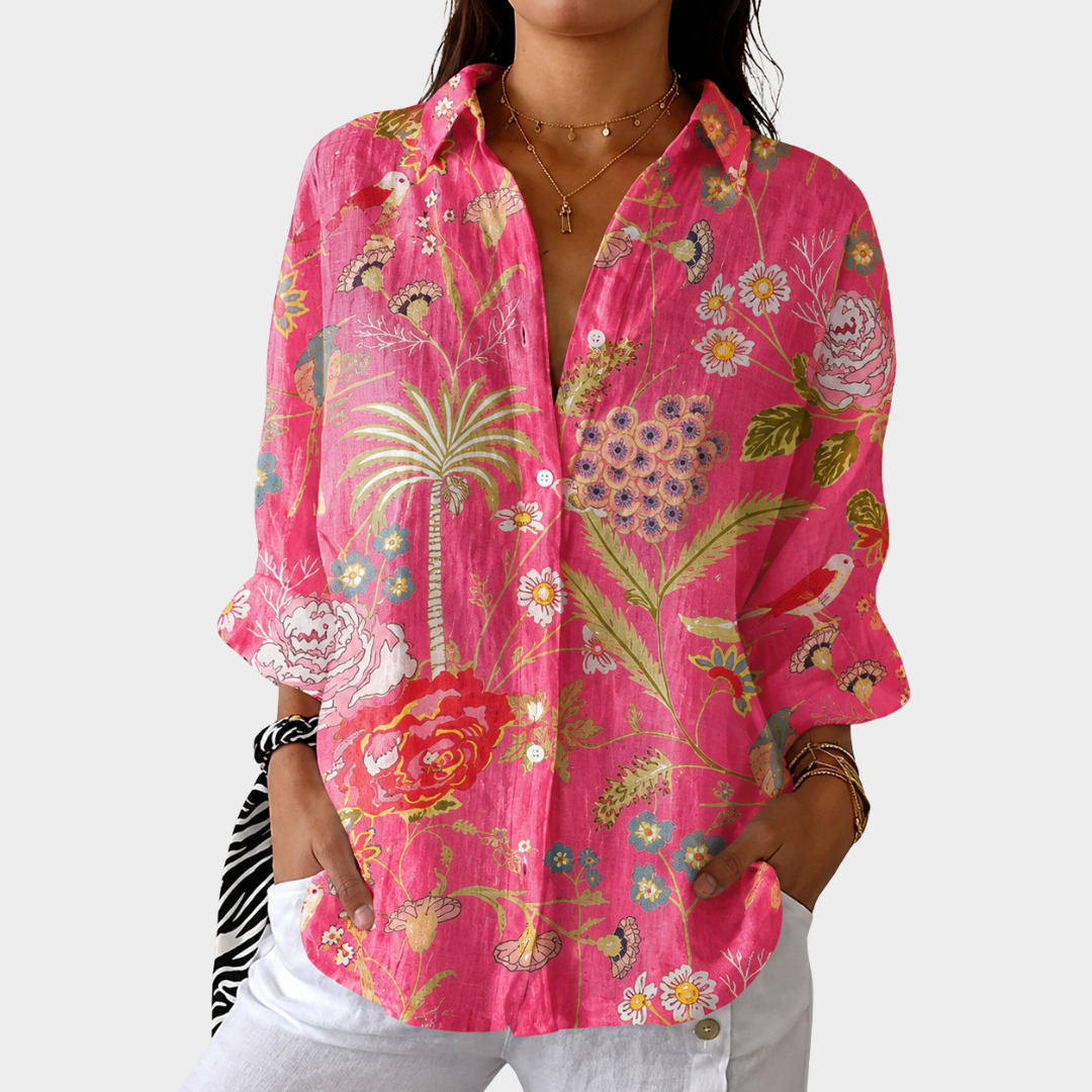 Blouse Imprimée Légère et Colorée