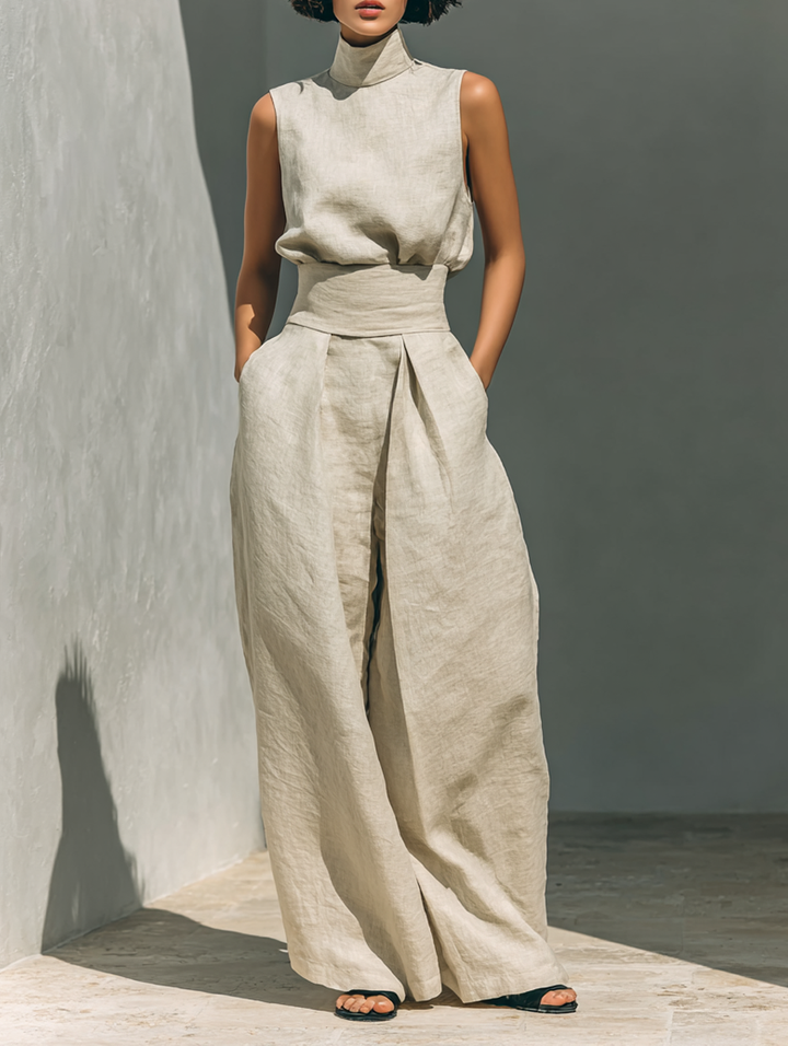 ZIRELLA | Ensemble minimaliste avec pantalons larges