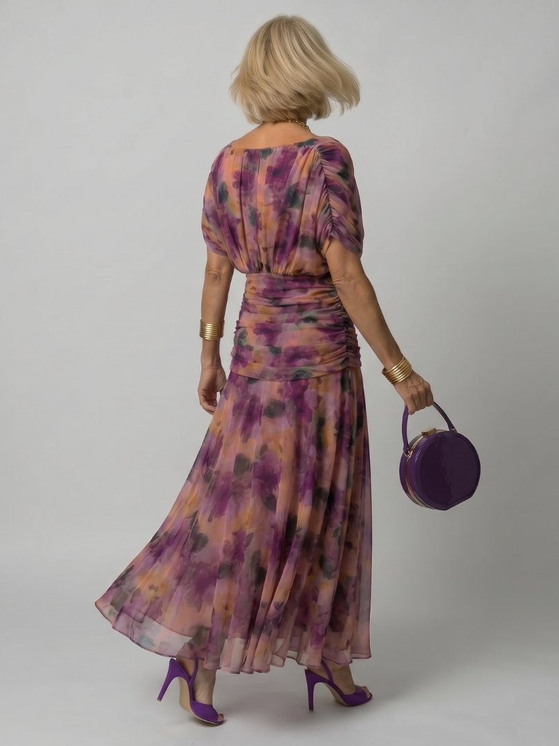Calen | Robe Midi à Épaules Dégagées
