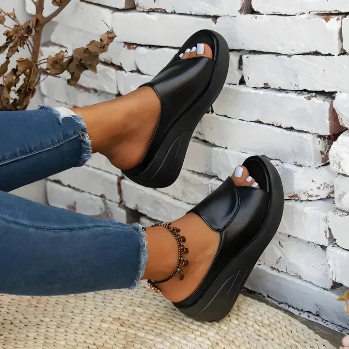 Eliza™ – Sandales Wedge Orthopédiques à Enfiler