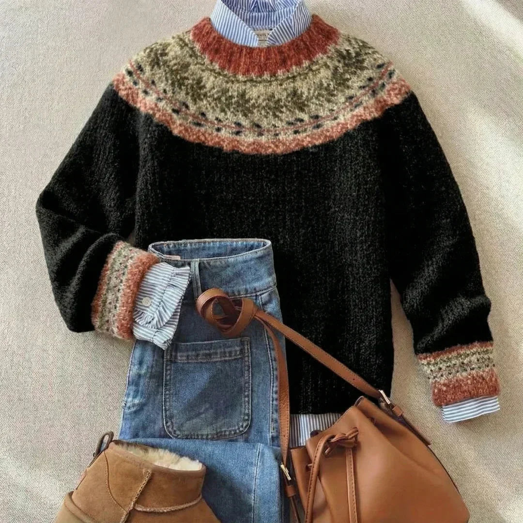 Samantha™ | Pull Vintage Chic en Tricot