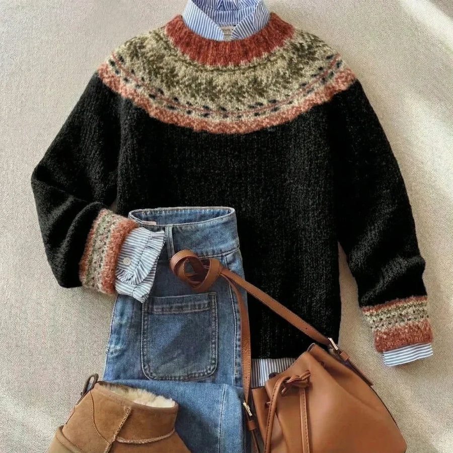 Samantha™ | Pull Vintage Chic en Tricot