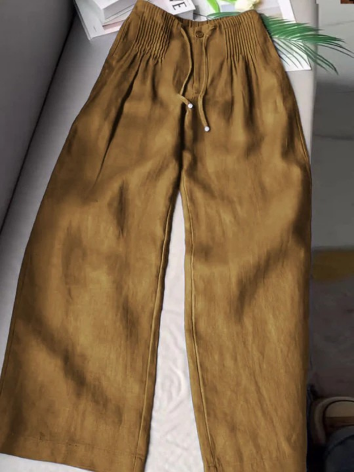 Camille | Pantalon Élegant à Jambe Large