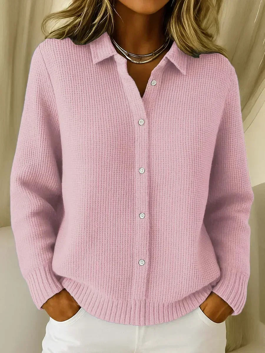 Katrina | Cardigan à Boutons en Tricot Texturé