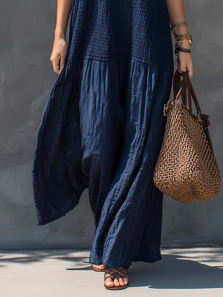 LUNA | Robe Maxi Boho Patchwork