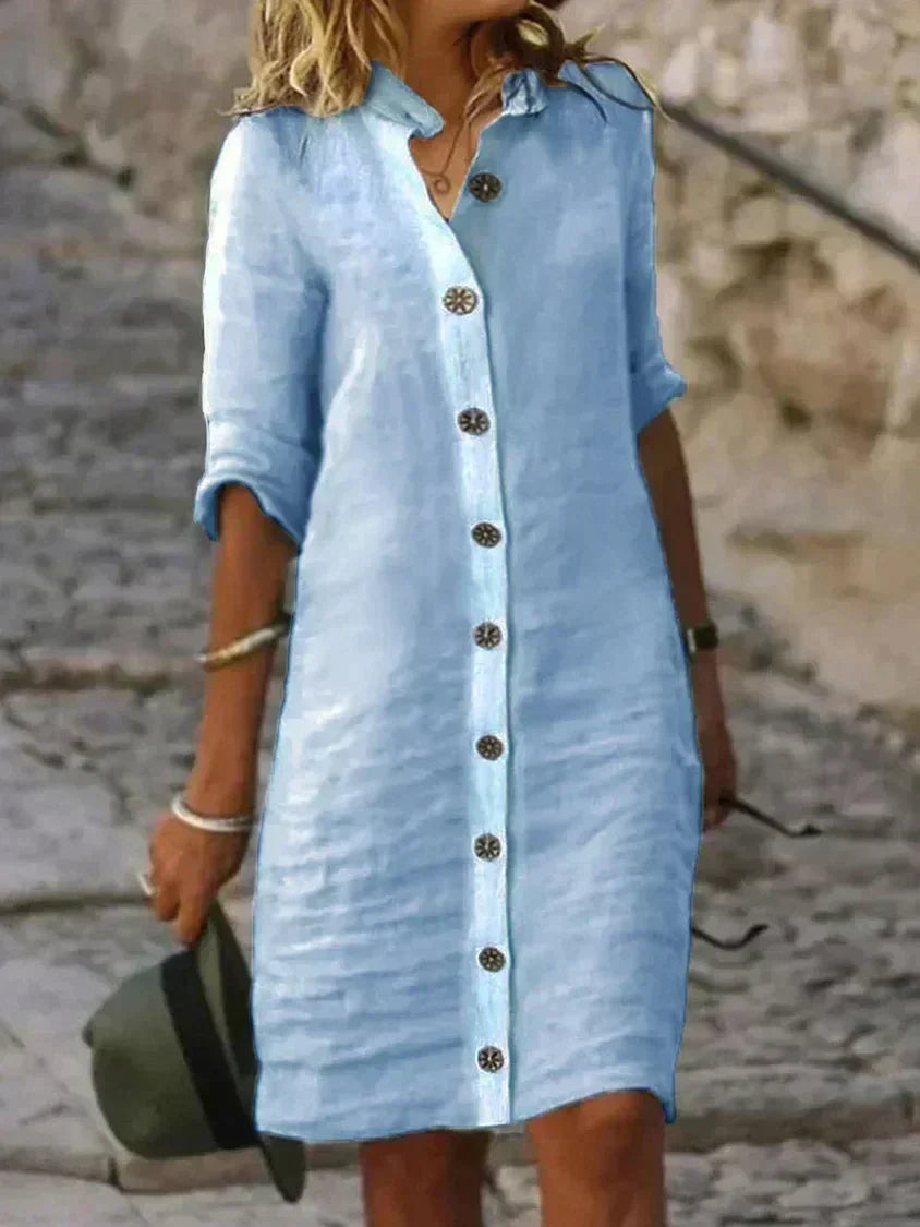 Robe Midi d'Été Classique Loes