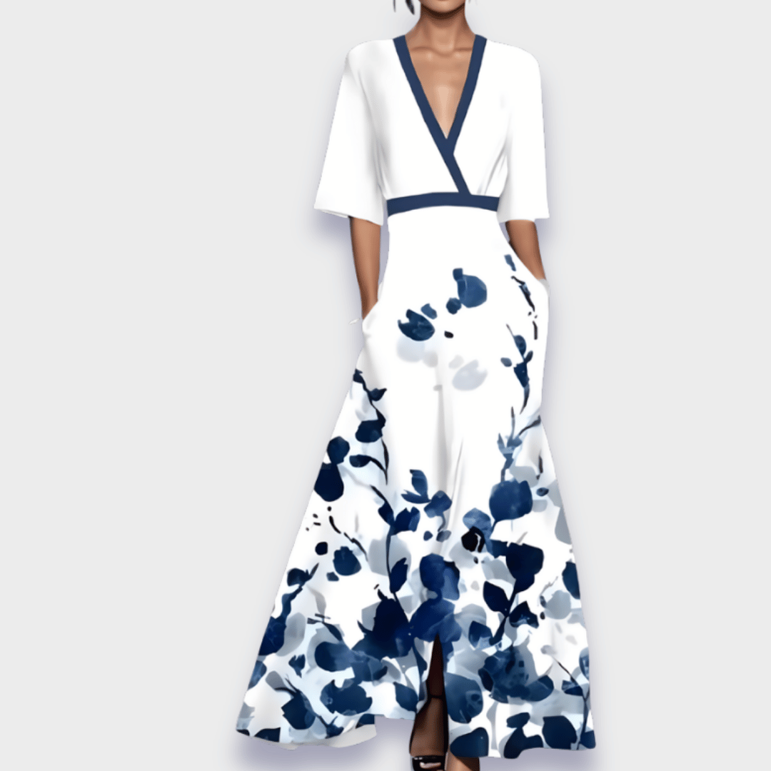 Eliana™ | Robe A-Ligne Florale Élégante