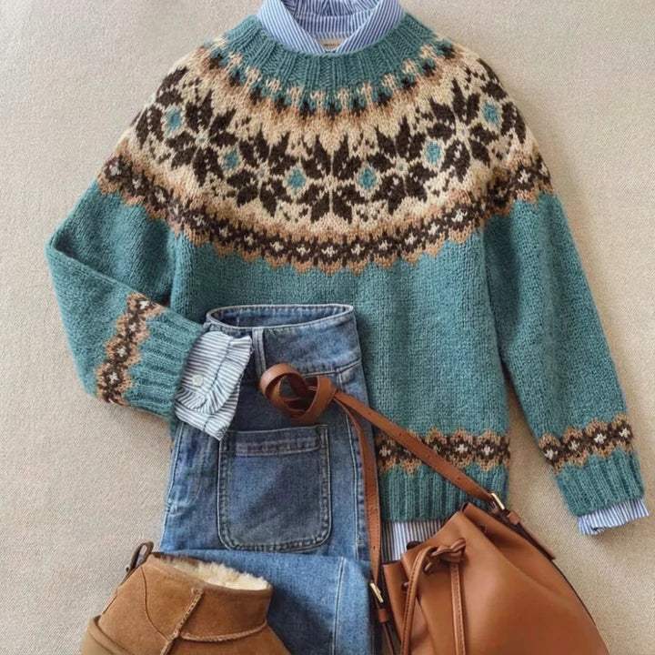 Darlene™ | Pull Vintage Chic en Tricot