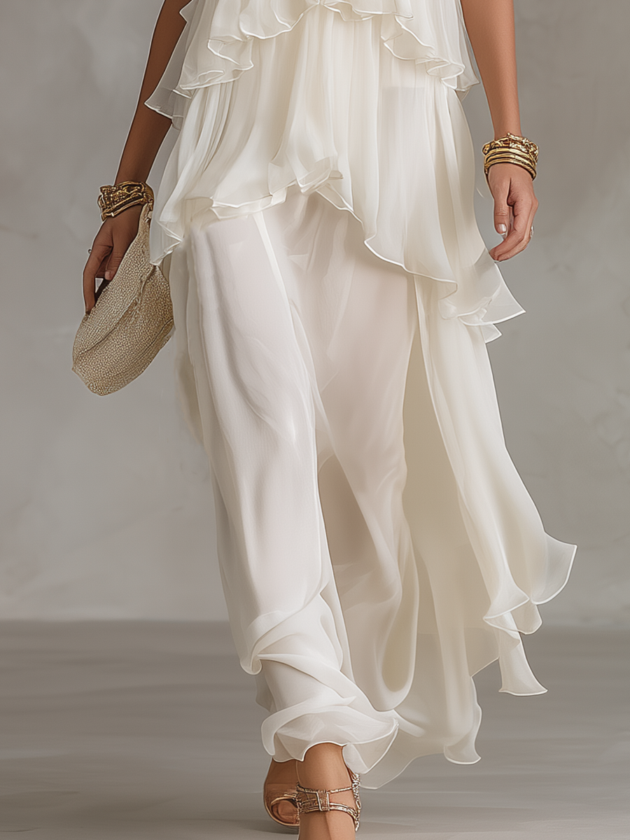 AURELIA | Robe Maxi en Chiffon