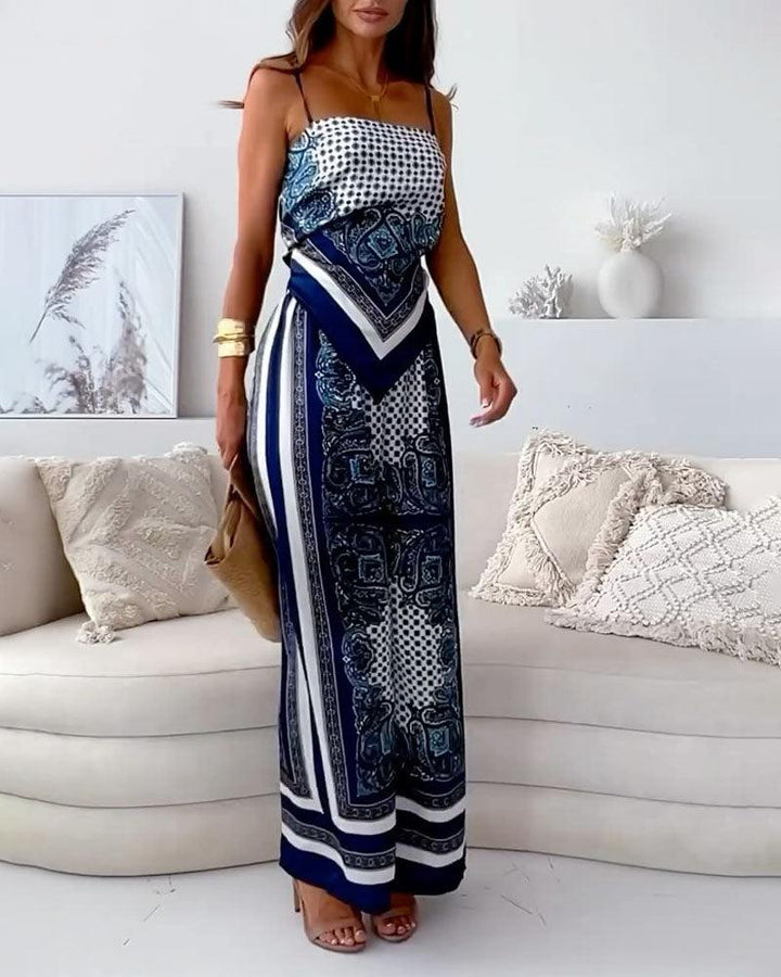 Helen | Ensemble de Vêtement à Lacets et Pantalon Prêt pour les Vacances