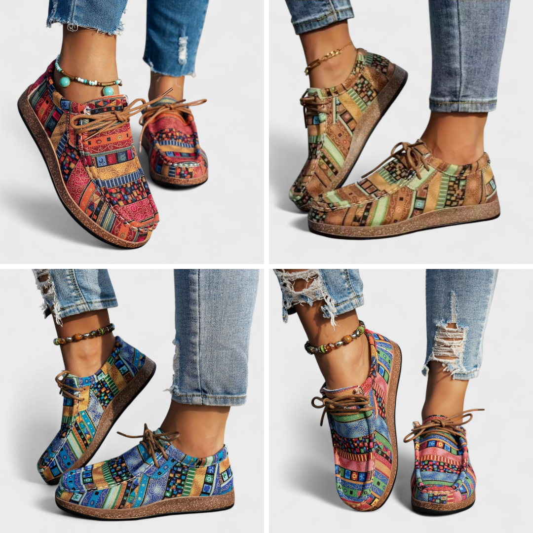 Rebecca | Baskets à Motifs Bohèmes et Colorés